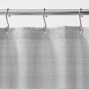 Threshold‎ gray Plaid Shower Curtain